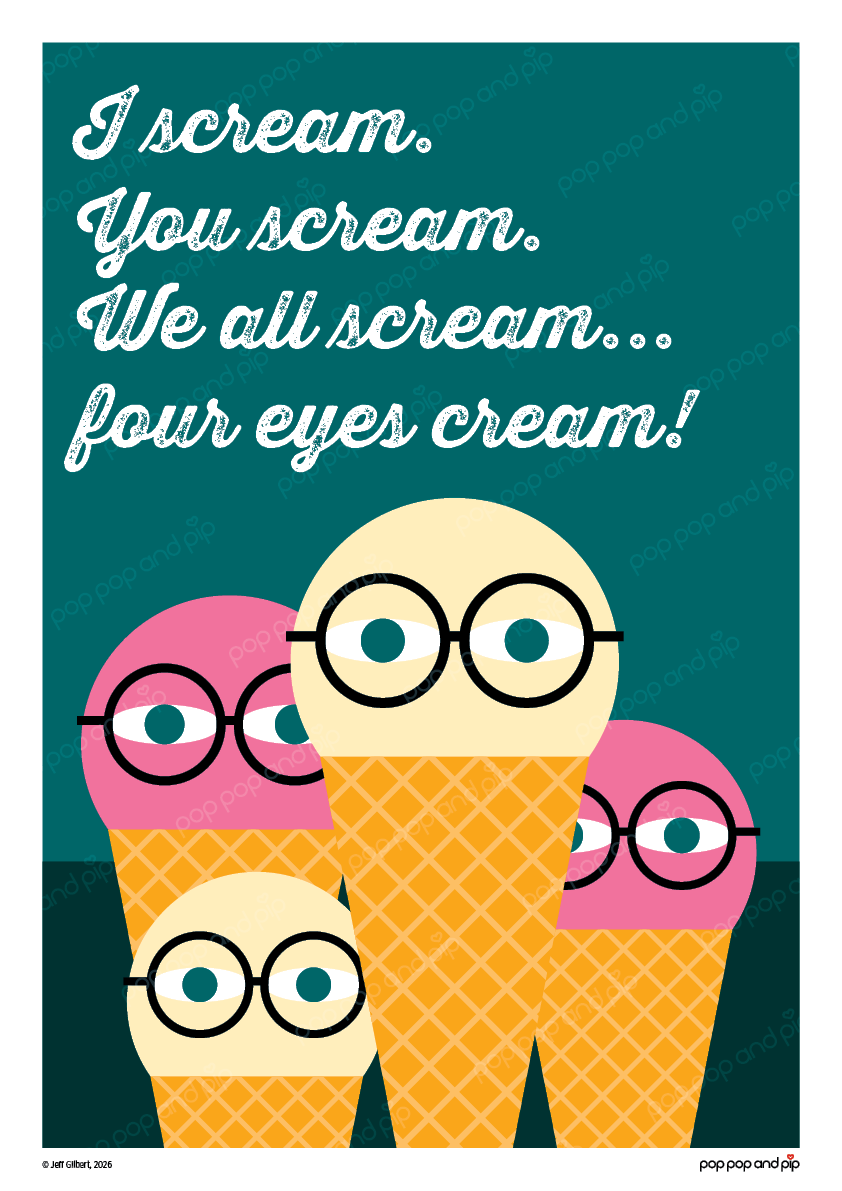 Eyes Cream Art Print