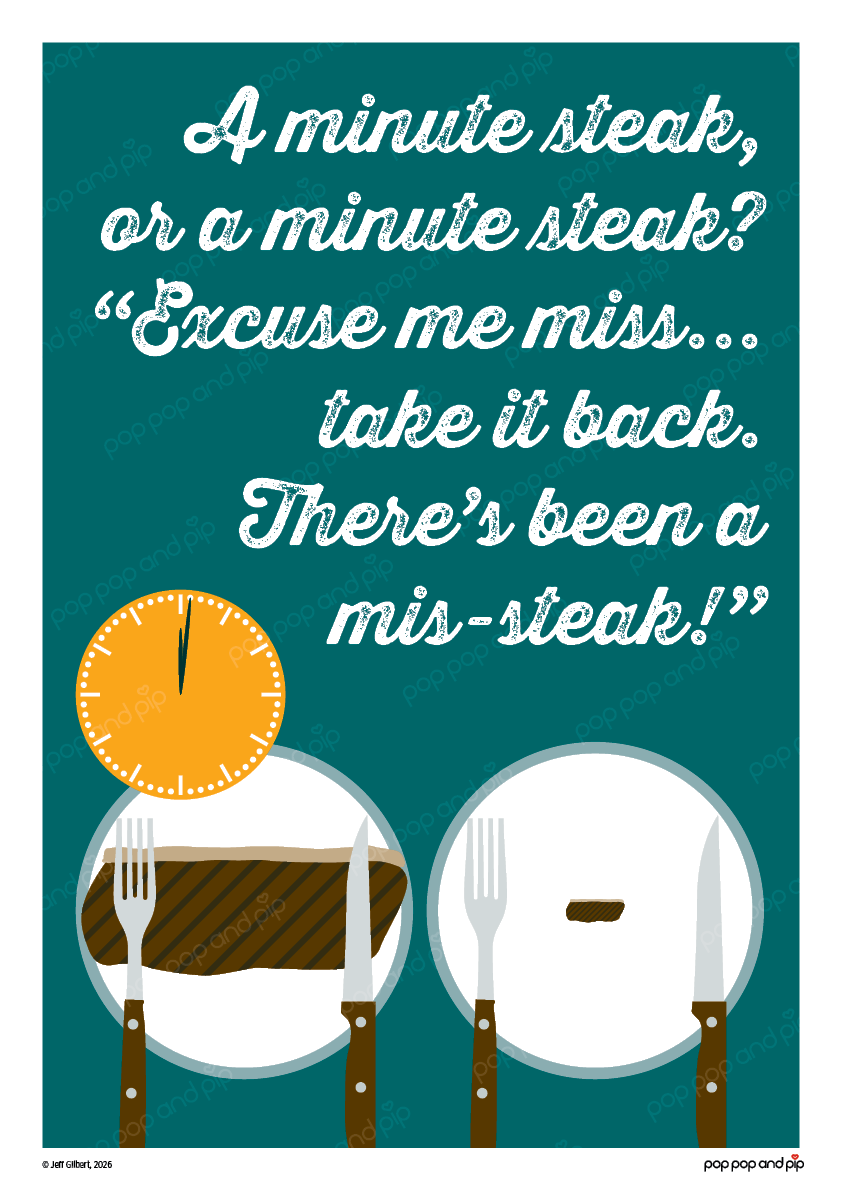 Mis-steak Art Print