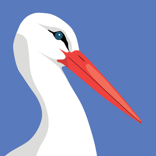 Stork Greeting Card