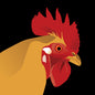 Rooster Greeting Card