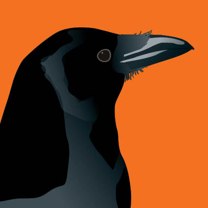 Crow Greeting Card