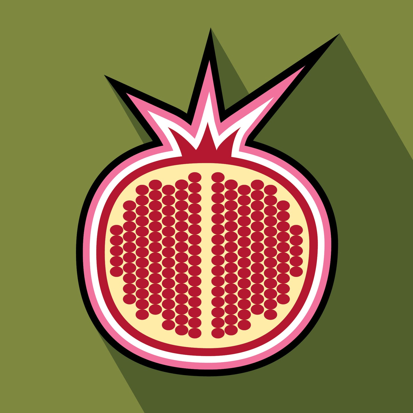 Pomegranate Greeting Card