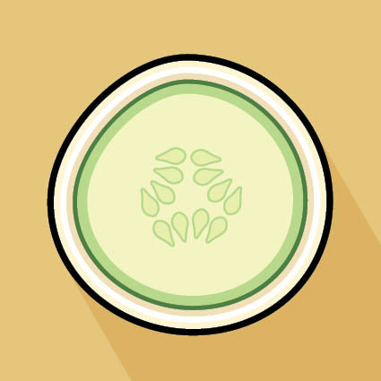 Cucumber Greeting Card