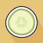 Cucumber Greeting Card