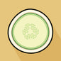 Cucumber Greeting Card