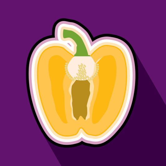 Yellow Pepper Greeting Card