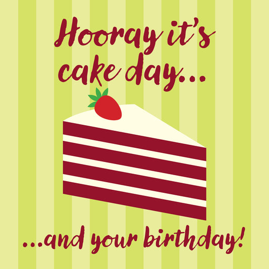 Birthday Cake - Red Velvet Greeting Card