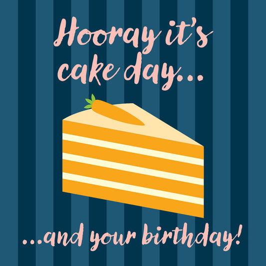 Birthday Cake - Carrot Greeting Card