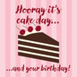 Birthday Cake - Black Forest Gateaux Greeting Card