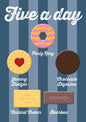 Five-A-Day Biscuits Greeting Card