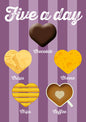 Five-A-Day C Greeting Card