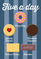 Five-A-Day Biscuits Greeting Card