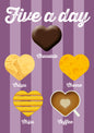 Five-A-Day 'C' Greeting Card