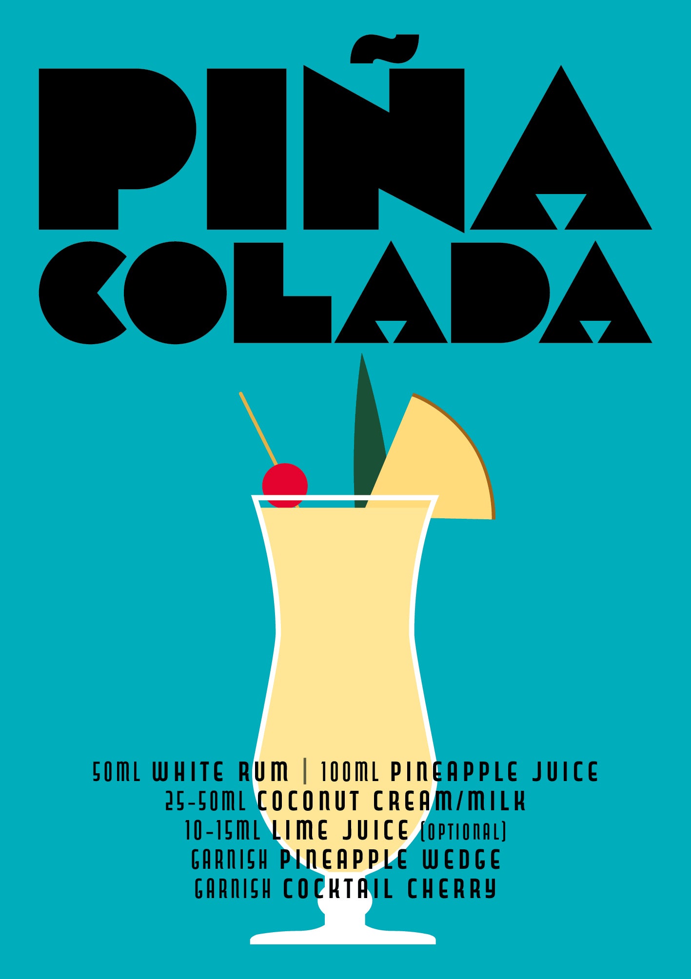 Cocktail - Pina Colada Greeting Card