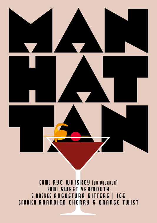 Cocktail - Manhattan Greeting Card