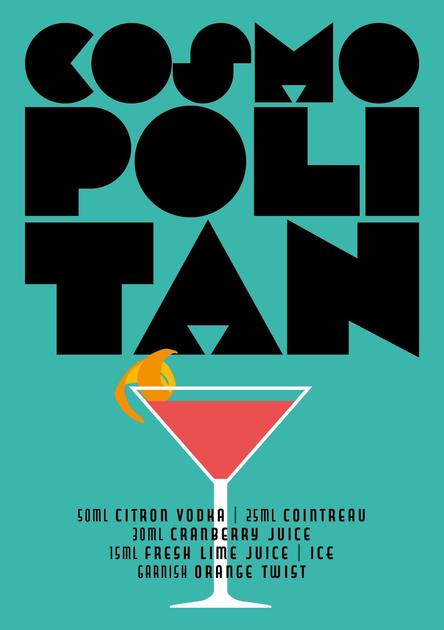 Cocktail - Cosmopolitan Greeting Card