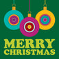 Christmas - Round Baubles Greeting Card